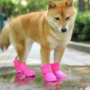 4Pcs Pet Water Proof Rain shoe