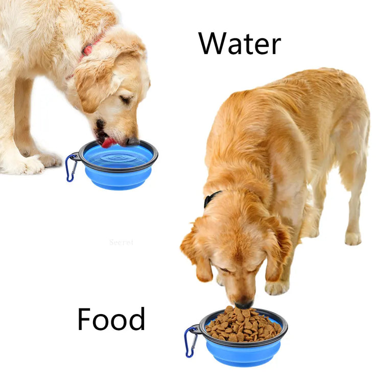 Portable Silicone Fordable Water Bowl