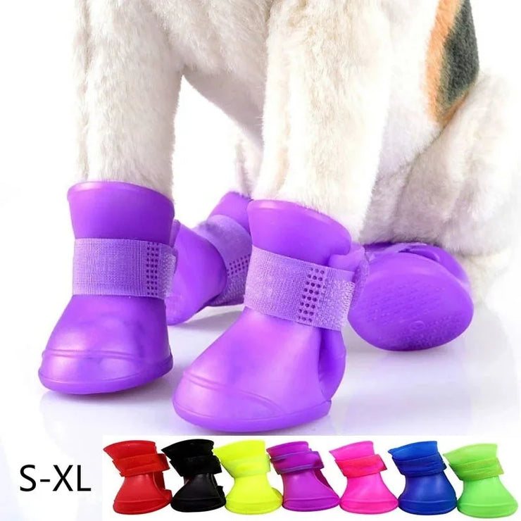 4Pcs Pet Water Proof Rain shoe