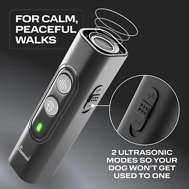 Ultrasonic Anti Barking Training Device With USB Rechargeable