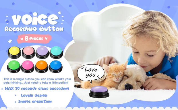 Dog Recordable Talking Speaking Buttons